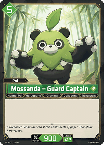 Image for Mossanda – Guard Captain (ETD02-001) (ETD02) - Palworld Official Card Game