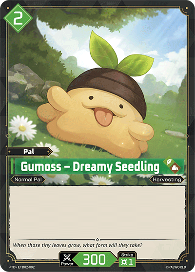 Image for Gumoss – Dreamy Seedling (ETD02-002) (ETD02) - Palworld Official Card Game