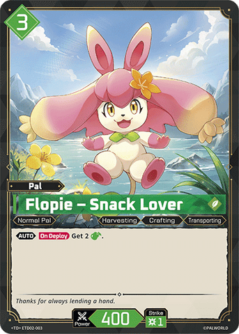 Image for Flopie – Snack Lover (ETD02-003) (ETD02) - Palworld Official Card Game