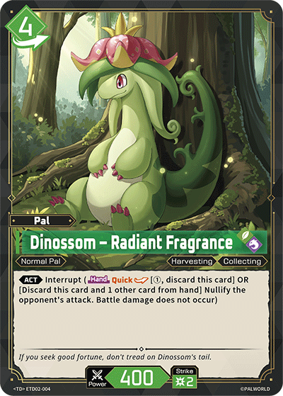 Image for Dinossom – Radiant Fragrance (ETD02-004) (ETD02) - Palworld Official Card Game