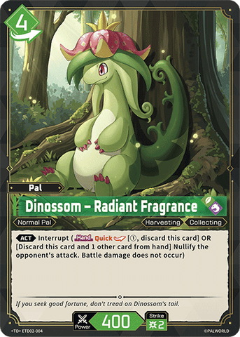 Image for Dinossom – Radiant Fragrance (ETD02-004) (ETD02) - Palworld Official Card Game