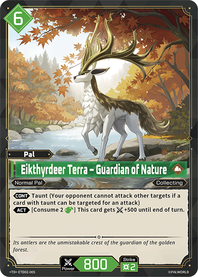 Image for Eikthyrdeer Terra – Guardian of Nature (ETD02-005) (ETD02) - Palworld Official Card Game