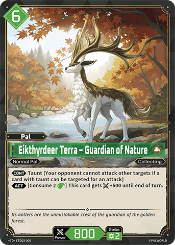 Image for Eikthyrdeer Terra – Guardian of Nature (ETD02-005) (ETD02) - Palworld Official Card Game