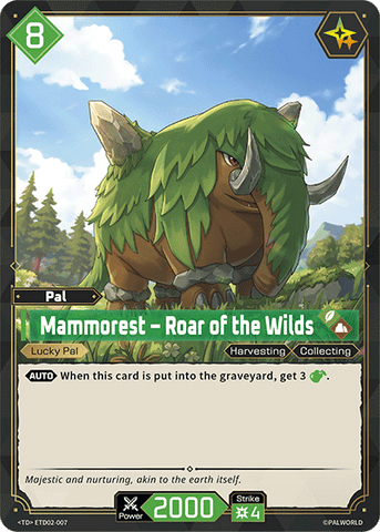 Image for Mammorest – Roar of the Wilds (ETD02-007) (ETD02) - Palworld Official Card Game