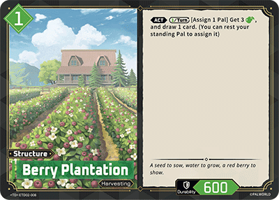 Image for Berry Plantation (ETD02-008) (ETD02) - Palworld Official Card Game