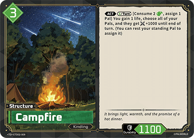 Image for Campfire (ETD02-009) (ETD02) - Palworld Official Card Game