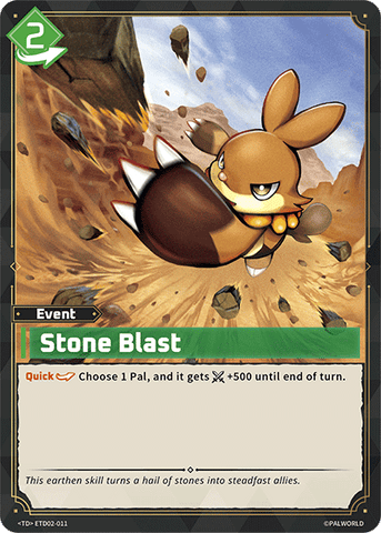 Image for Stone Blast (ETD02-011) (ETD02) - Palworld Official Card Game