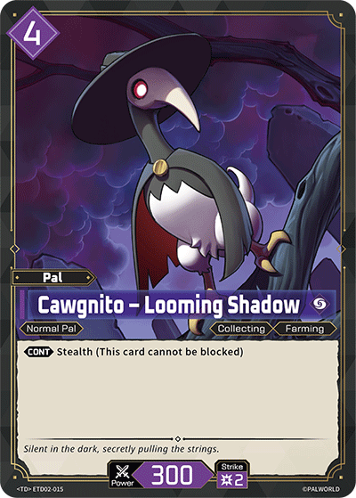 Image for Cawgnito – Looming Shadow (ETD02-015) (ETD02) - Palworld Official Card Game