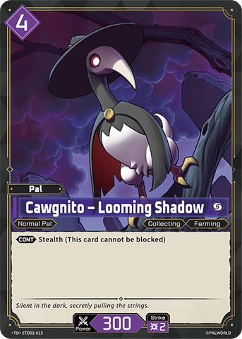 Image for Cawgnito – Looming Shadow (ETD02-015) (ETD02) - Palworld Official Card Game