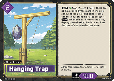 Image for Hanging Trap (ETD02-019) (ETD02) - Palworld Official Card Game