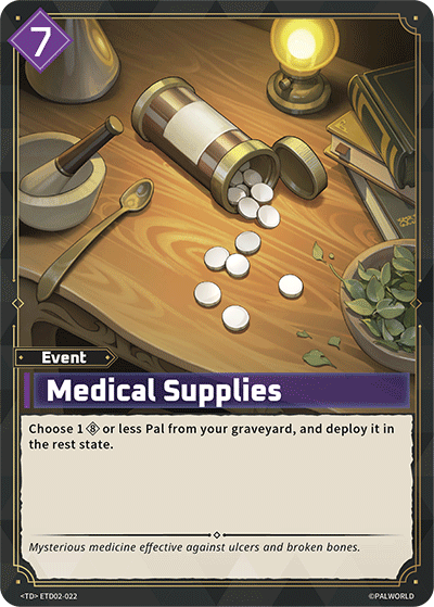 Image for Medical Supplies (ETD02-022) (ETD02) - Palworld Official Card Game