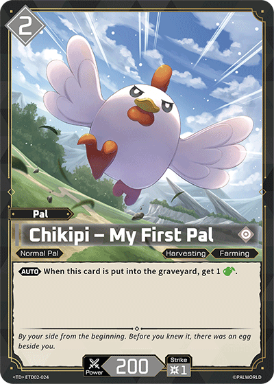 Image for Chikipi – My First Pal (ETD02-024) (ETD02) - Palworld Official Card Game