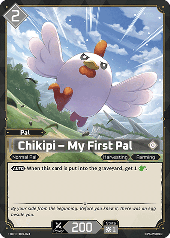 Image for Chikipi – My First Pal (ETD02-024) (ETD02) - Palworld Official Card Game