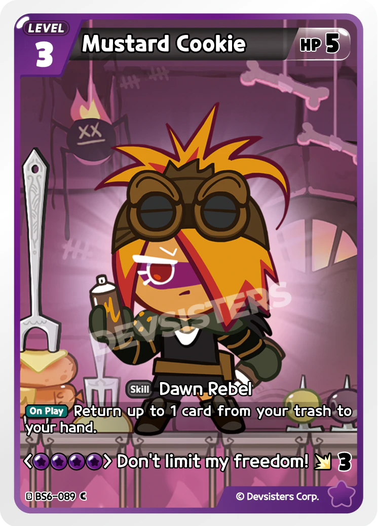 Image for Mustard Cookie (BS6-089) (BS6) - CookieRun: Braverse TCG