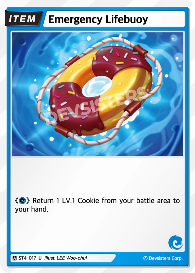 Image for Emergency Lifebuoy (ST4-017) (ST4) - CookieRun: Braverse TCG