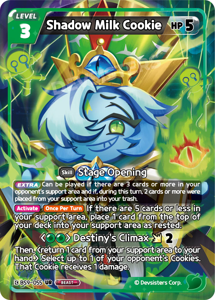 Image for Shadow Milk Cookie (BS9-055) (BS9) - CookieRun: Braverse TCG