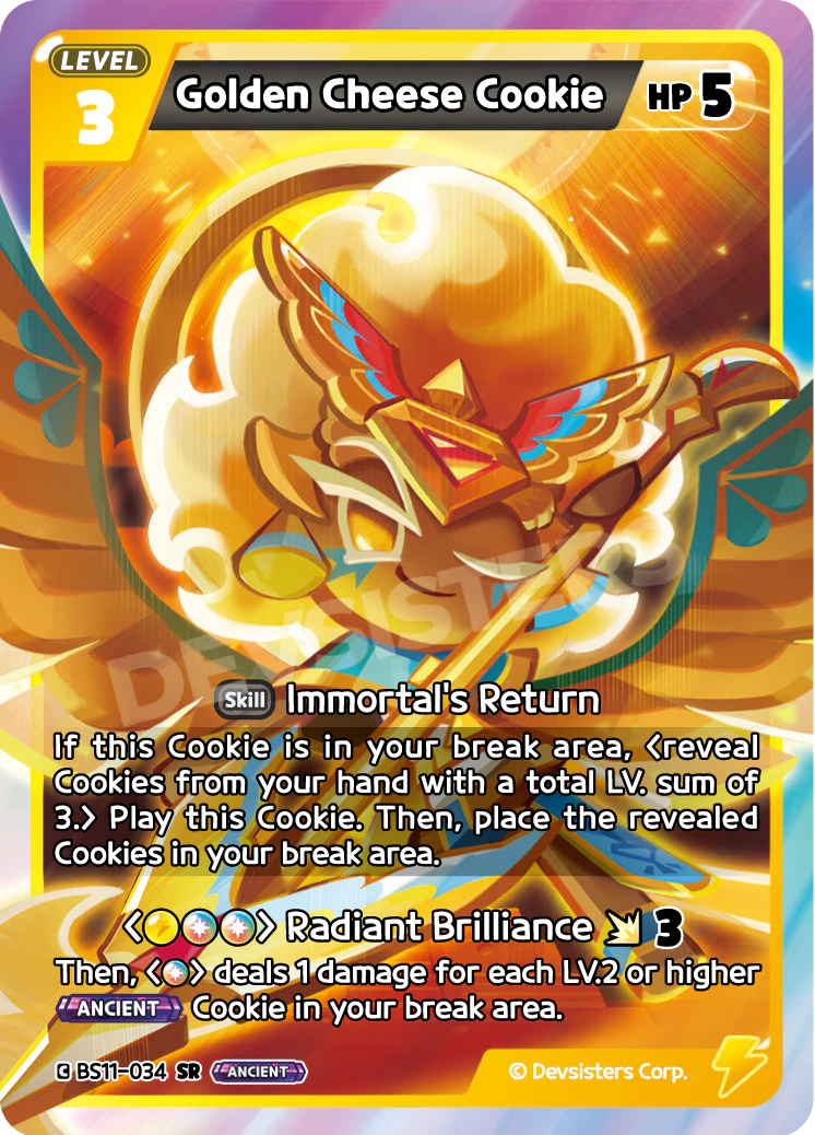 Image for Golden Cheese Cookie (BS11-034) (BS11) - CookieRun: Braverse TCG