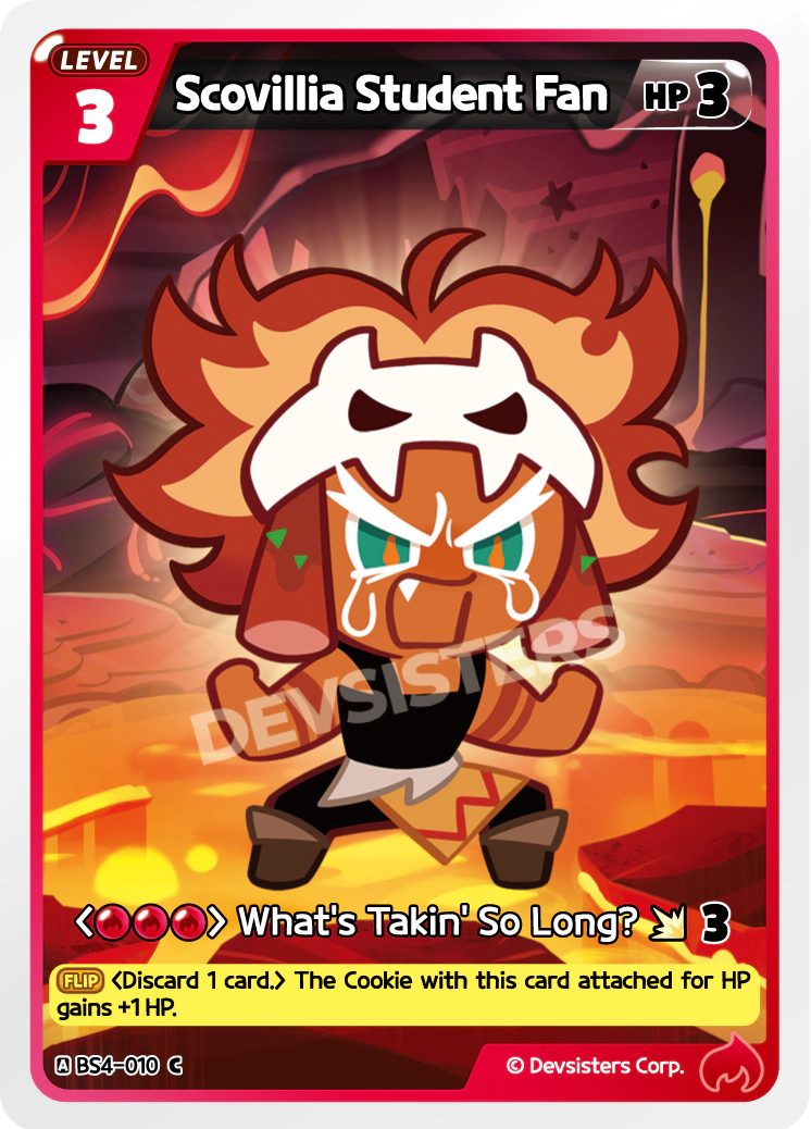 Image for Scovillia Student Fan (BS4-010) (BS4) - CookieRun: Braverse TCG