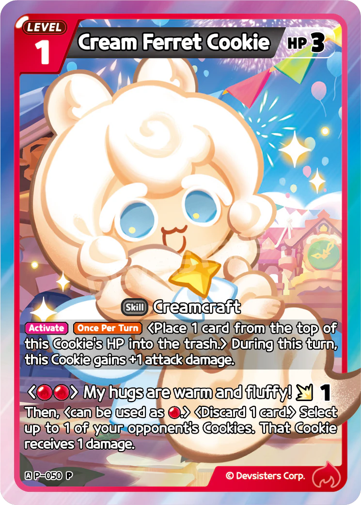 Image for Cream Ferret Cookie (P-050) (P) - CookieRun: Braverse TCG