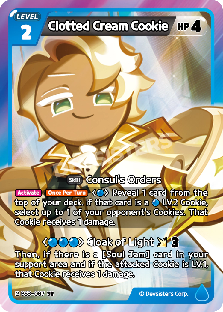 Image for Clotted Cream Cookie (BS3-087) (BS3) - CookieRun: Braverse TCG