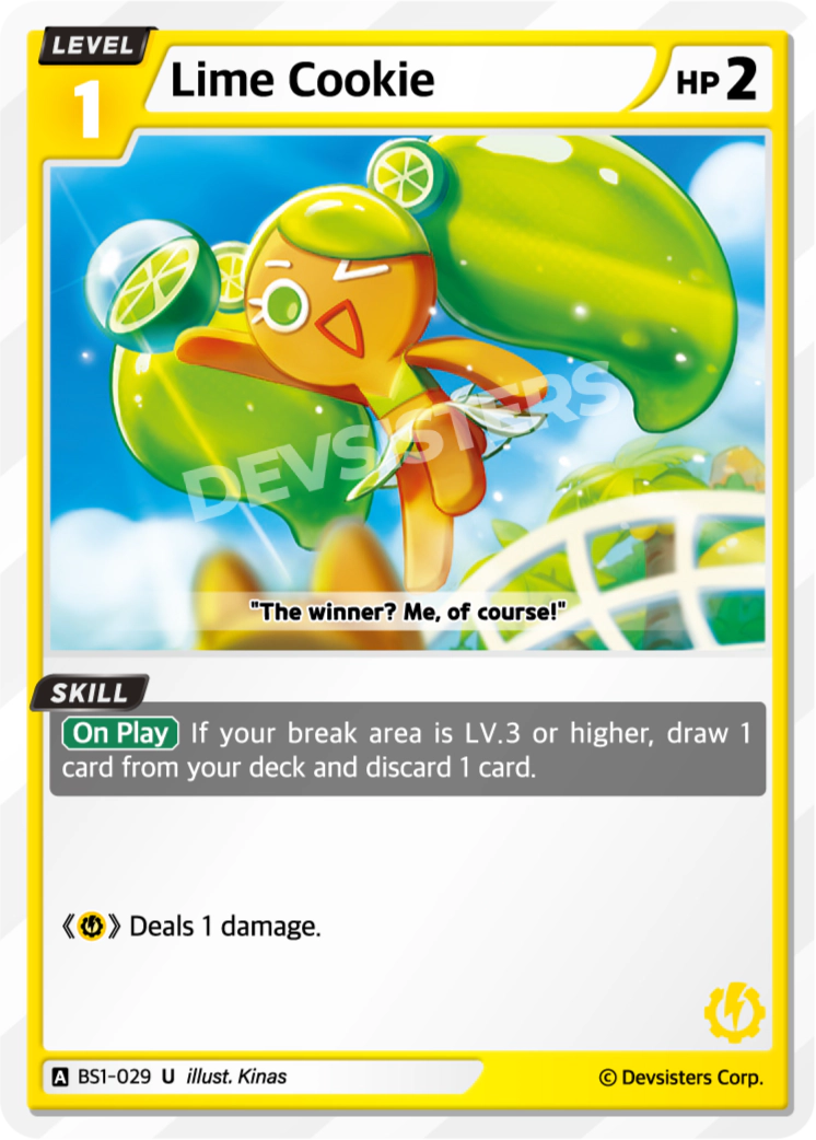Image for Lime Cookie (BS1-029) (BS1) - CookieRun: Braverse TCG