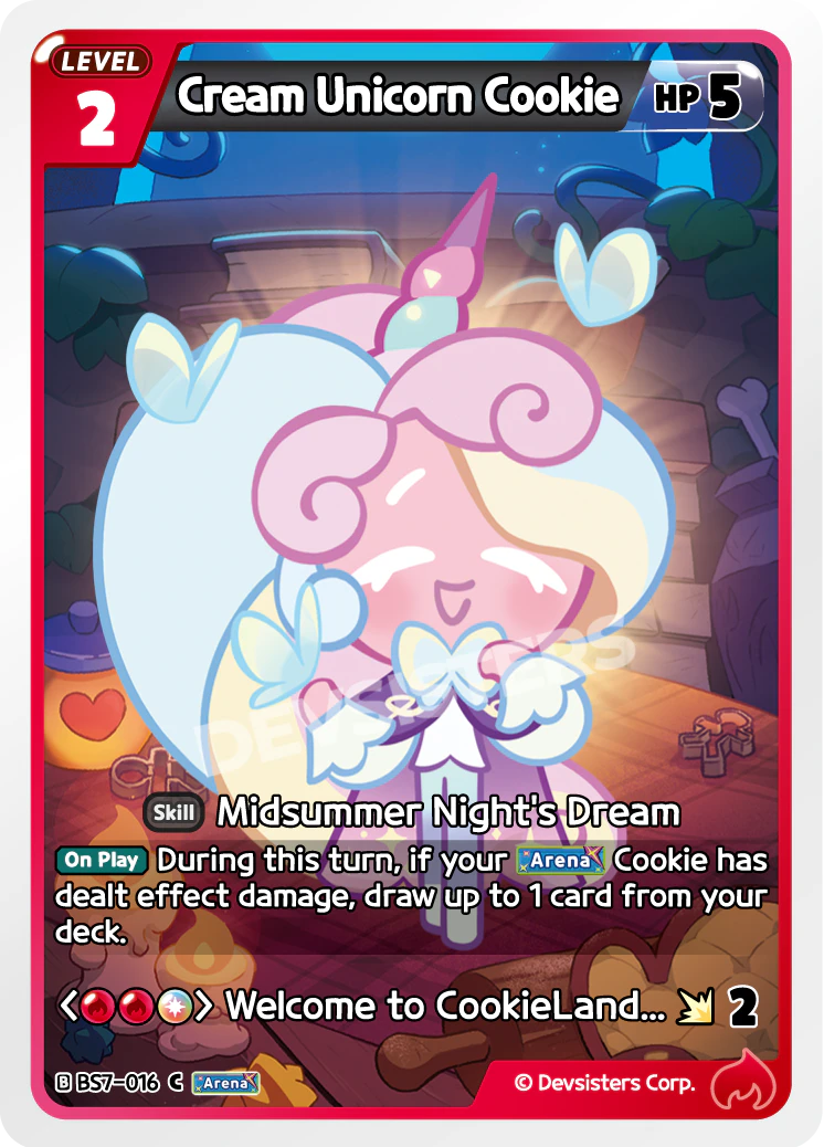 Image for Cream Unicorn Cookie (BS7-016) (BS7) - CookieRun: Braverse TCG
