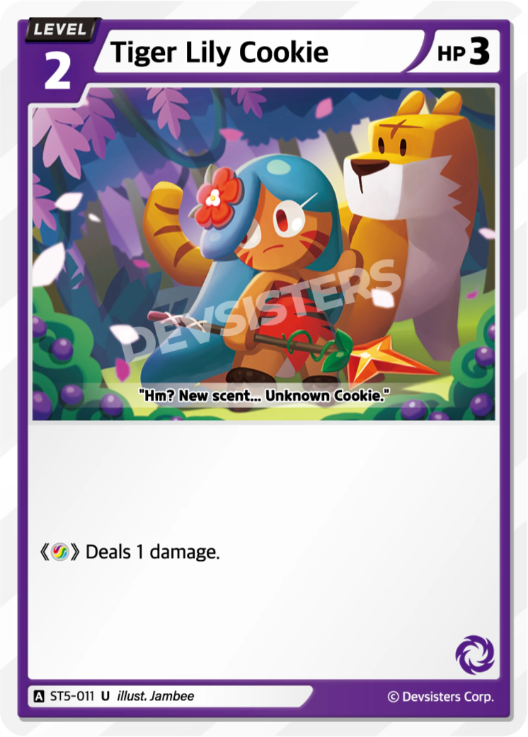 Image for Tiger Lily Cookie (ST5-011) (ST5) - CookieRun: Braverse TCG