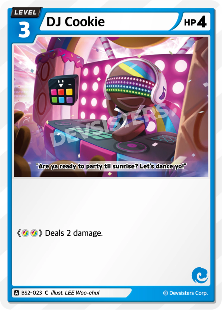 Image for DJ Cookie (BS2-023) (BS2) - CookieRun: Braverse TCG
