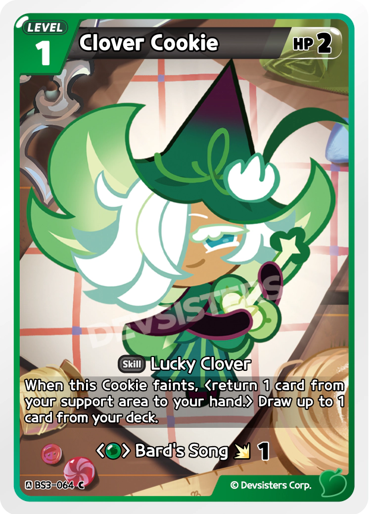 Image for Clover Cookie (BS3-064) (BS3) - CookieRun: Braverse TCG