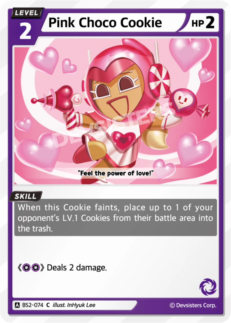 Image for Pink Choco Cookie (BS2-074) (BS2) - CookieRun: Braverse TCG