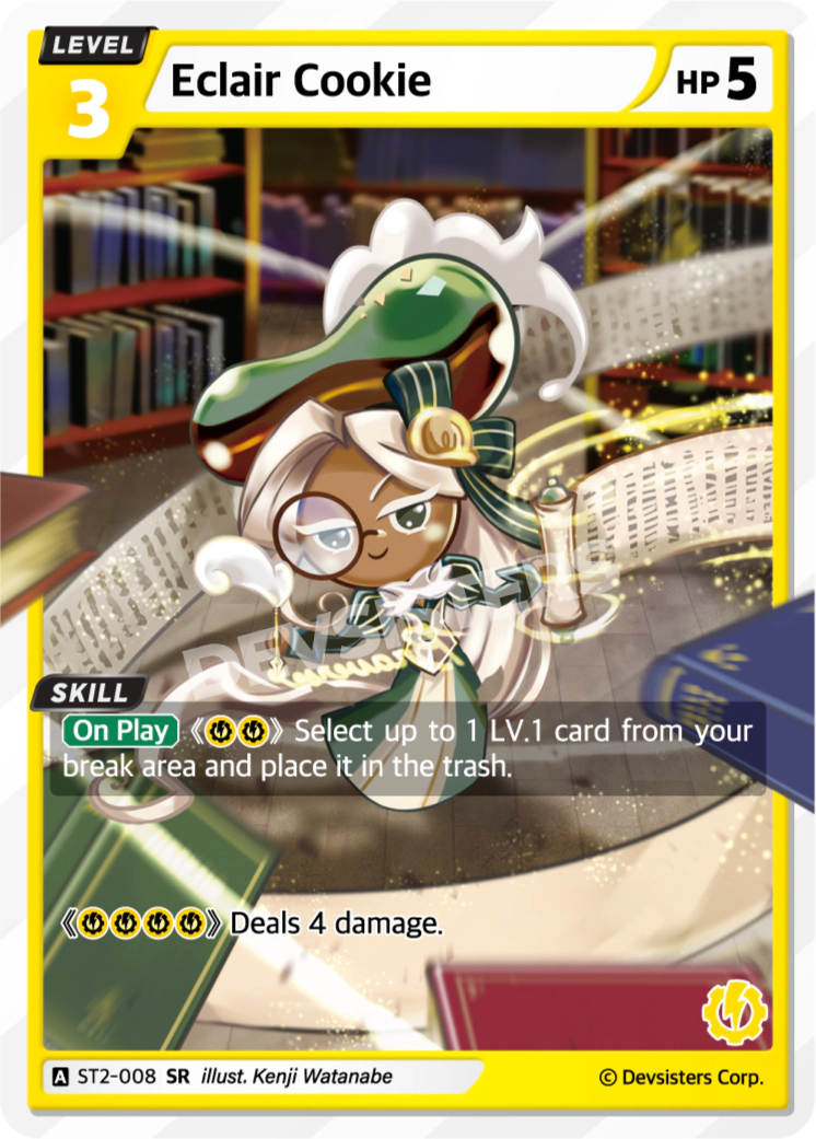 Image for Eclair Cookie (ST2-008) (ST2) - CookieRun: Braverse TCG