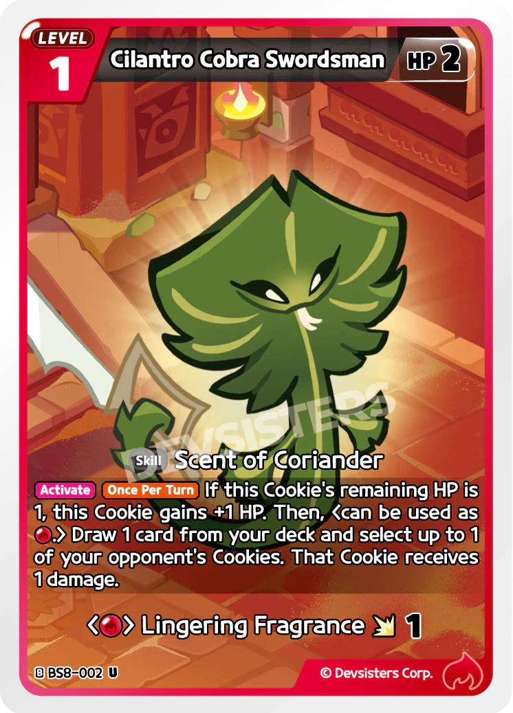 Image for Cilantro Cobra Swordsman (BS8-002) (BS8) - CookieRun: Braverse TCG