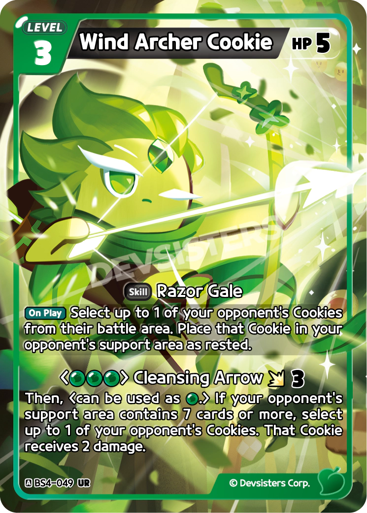 Image for Wind Archer Cookie (BS4-049) (BS4) - CookieRun: Braverse TCG
