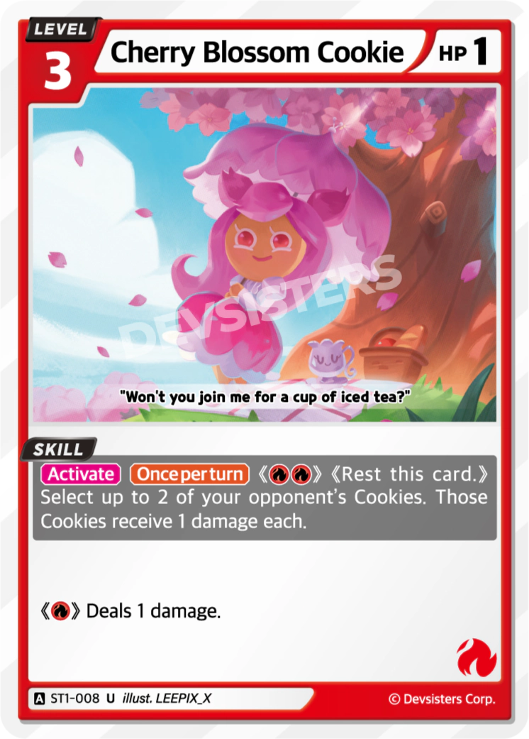 Image for Cherry Blossom Cookie (ST1-008) (ST1) - CookieRun: Braverse TCG