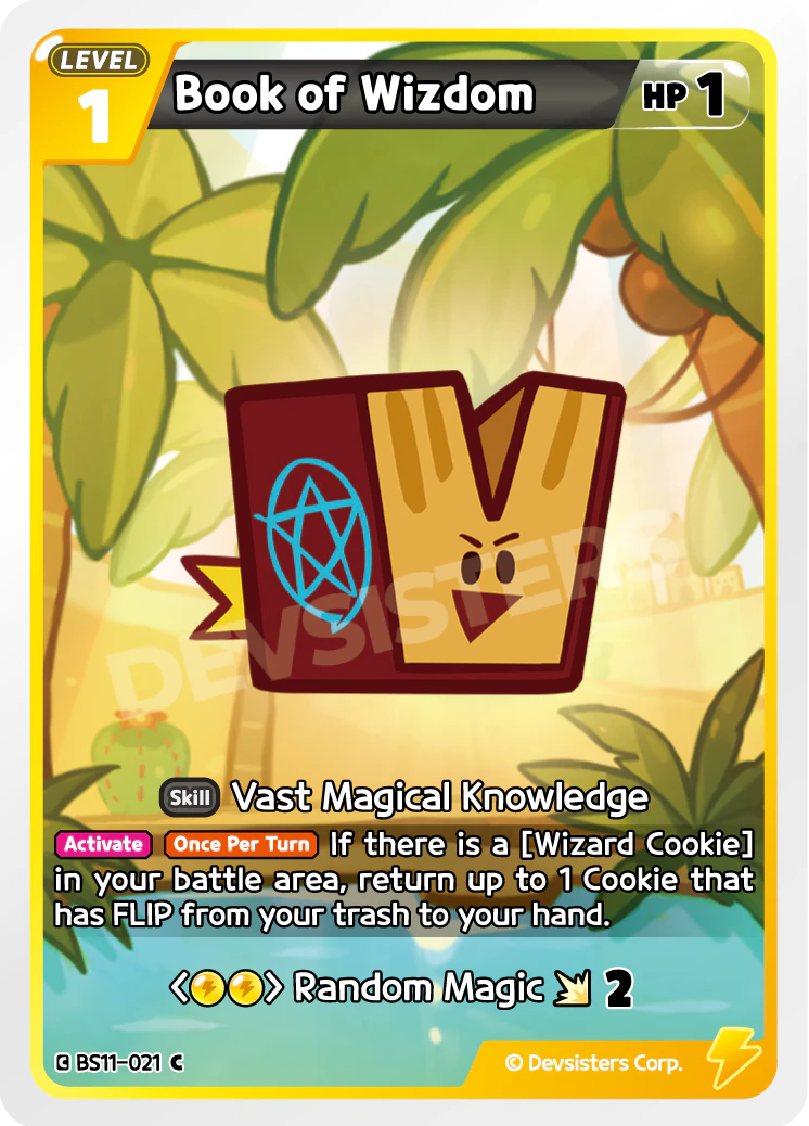 Image for Book of Wizdom (BS11-021) (BS11) - CookieRun: Braverse TCG