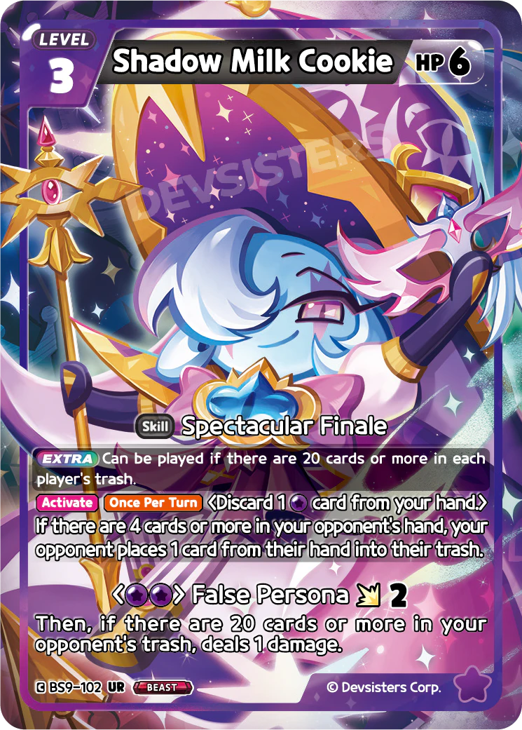 Image for Shadow Milk Cookie (BS9-102) (BS9) - CookieRun: Braverse TCG