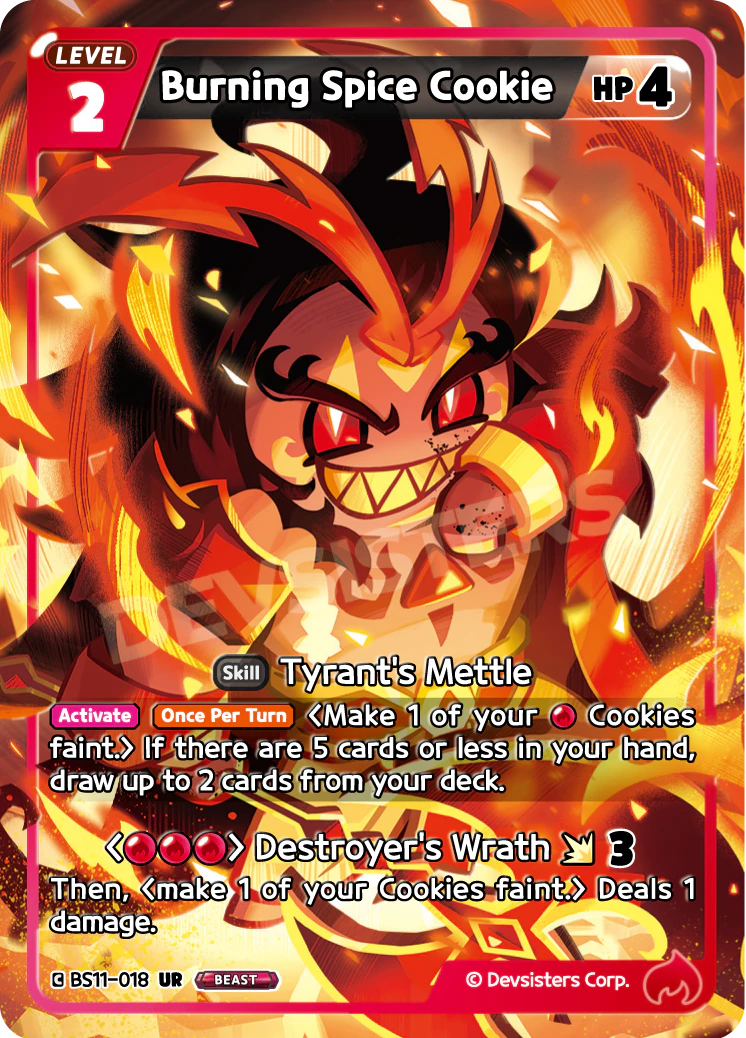 Image for Burning Spice Cookie (BS11-018) (BS11) - CookieRun: Braverse TCG