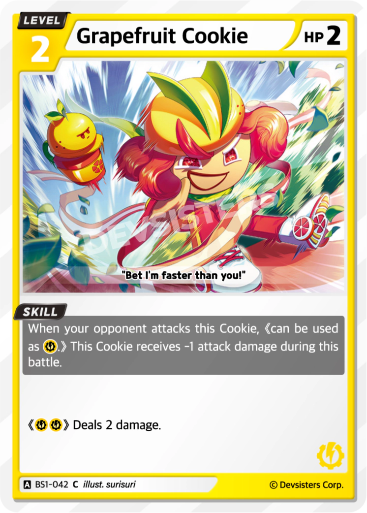Image for Grapefruit Cookie (BS1-042) (BS1) - CookieRun: Braverse TCG