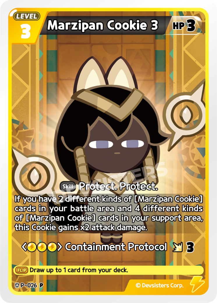 Image for Marzipan Cookie 3 (P-026) (P) - CookieRun: Braverse TCG