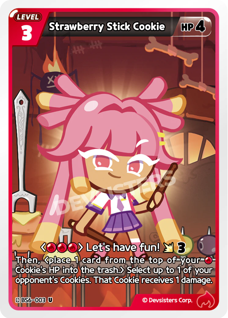 Image for Strawberry Stick Cookie (BS6-003) (BS6) - CookieRun: Braverse TCG