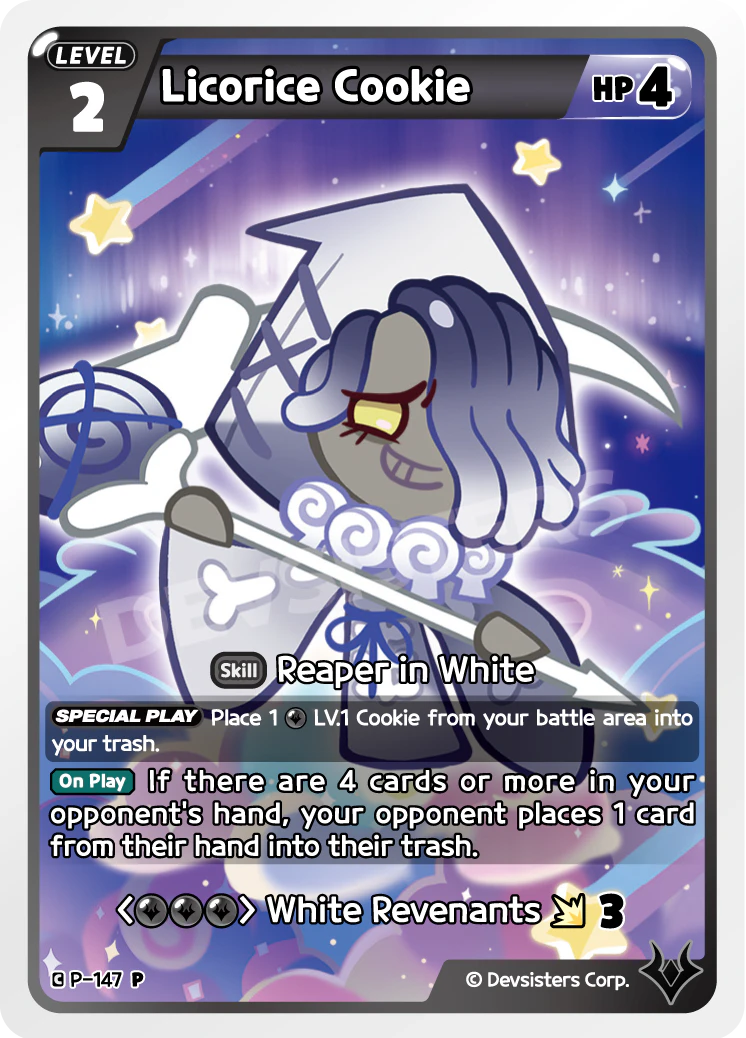 Image for Licorice Cookie (P-147) (P) - CookieRun: Braverse TCG