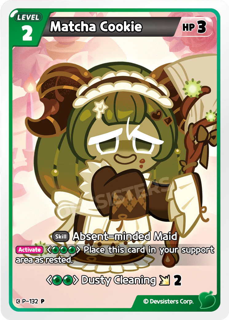 Image for Matcha Cookie (P-132) (P) - CookieRun: Braverse TCG
