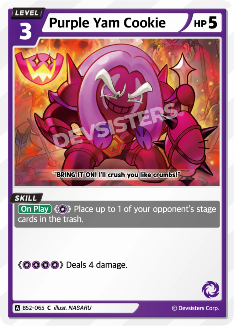 Image for Purple Yam Cookie (BS2-065) (BS2) - CookieRun: Braverse TCG