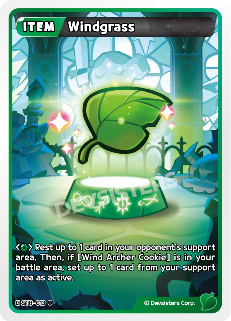 Image for Windgrass (ST8-013) (ST8) - CookieRun: Braverse TCG