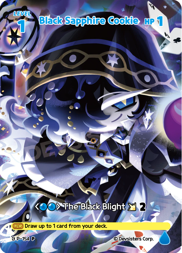 Image for Black Sapphire Cookie (P-154) (P) - CookieRun: Braverse TCG
