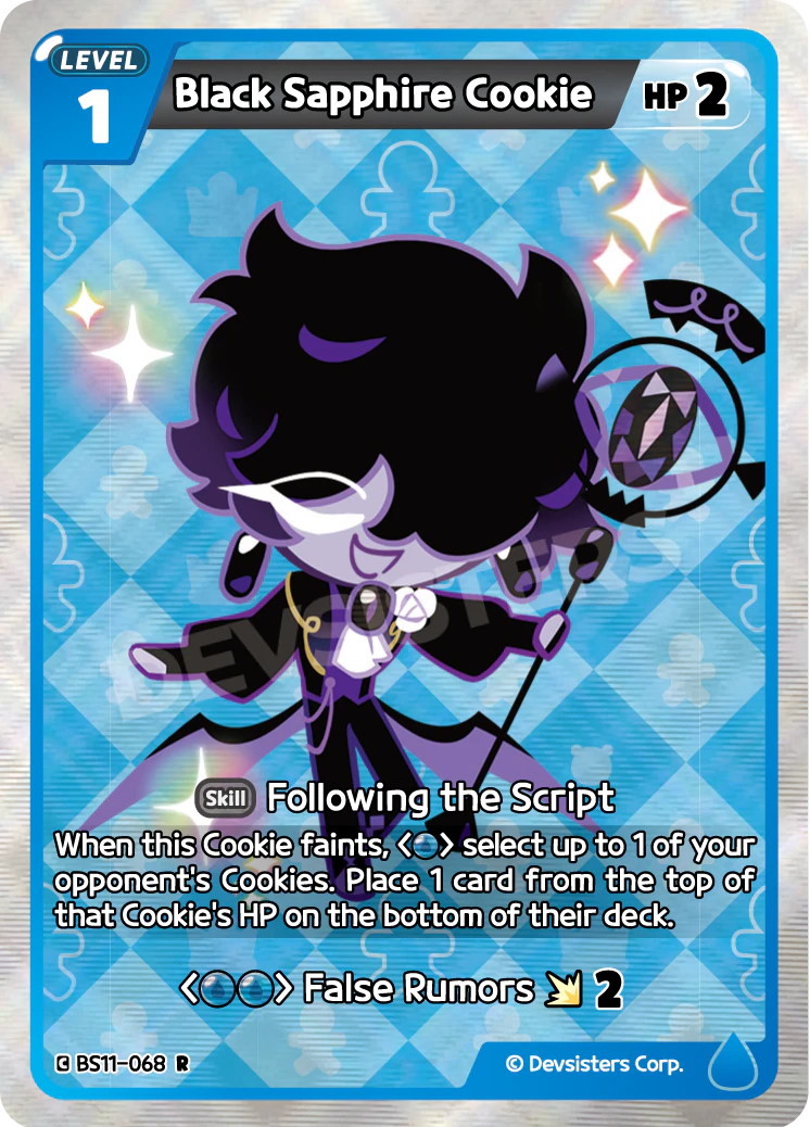 Image for Black Sapphire Cookie (BS11-068) (BS11) - CookieRun: Braverse TCG