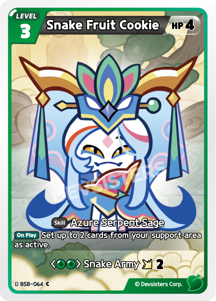 Image for Snake Fruit Cookie (BS8-064) (BS8) - CookieRun: Braverse TCG