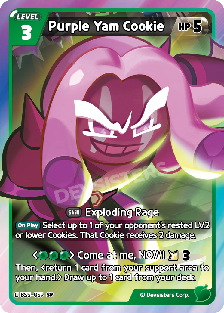 Image for Purple Yam Cookie (BS5-059) (BS5) - CookieRun: Braverse TCG