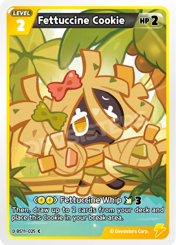 Image for Fettuccine Cookie (BS11-025) (BS11) - CookieRun: Braverse TCG