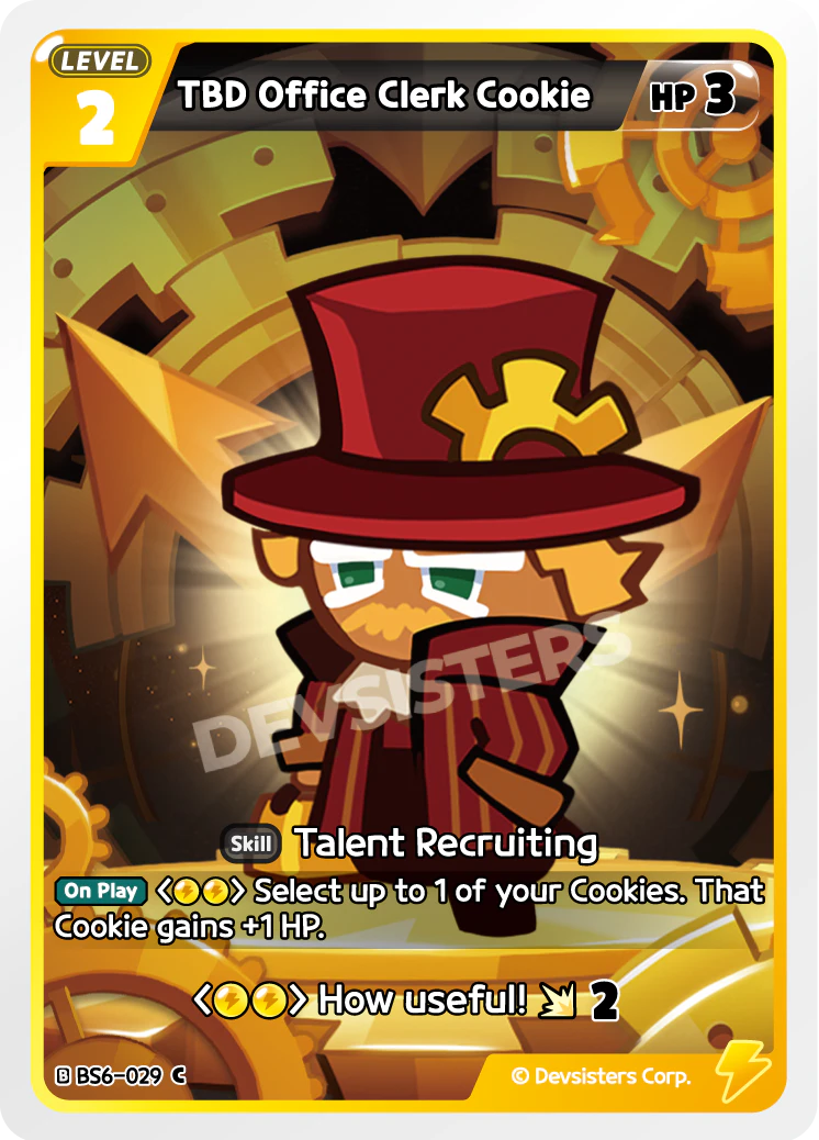 Image for TBD Office Clerk Cookie (BS6-029) (BS6) - CookieRun: Braverse TCG